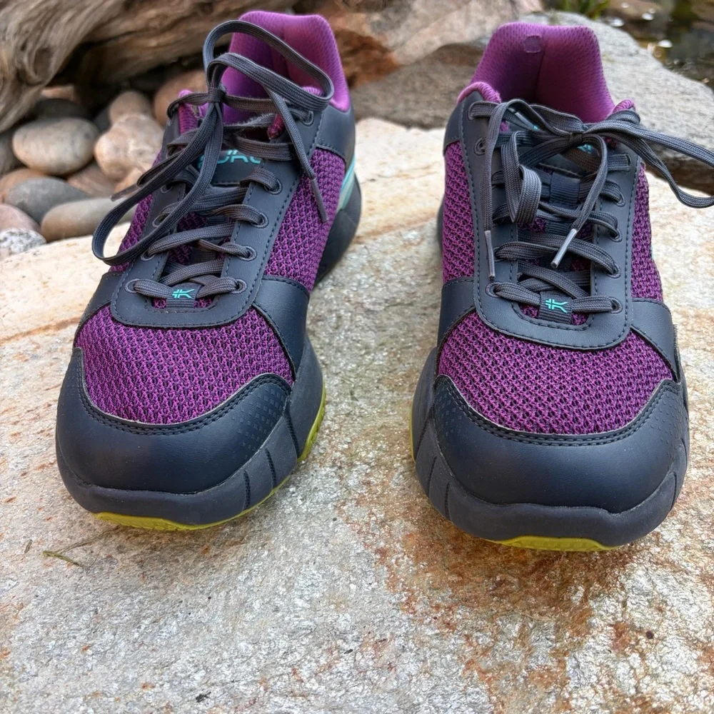 KURU Quantum 2 Womens 10.5 Walking Shoes Purple Black Comfort Sneaker EU42 - Picture 3 of 16